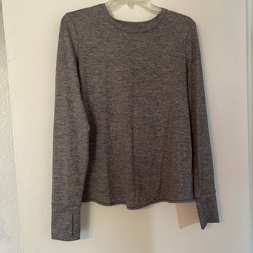 Athleta Sunlover UFP Tulip Back Top - Heather Gray